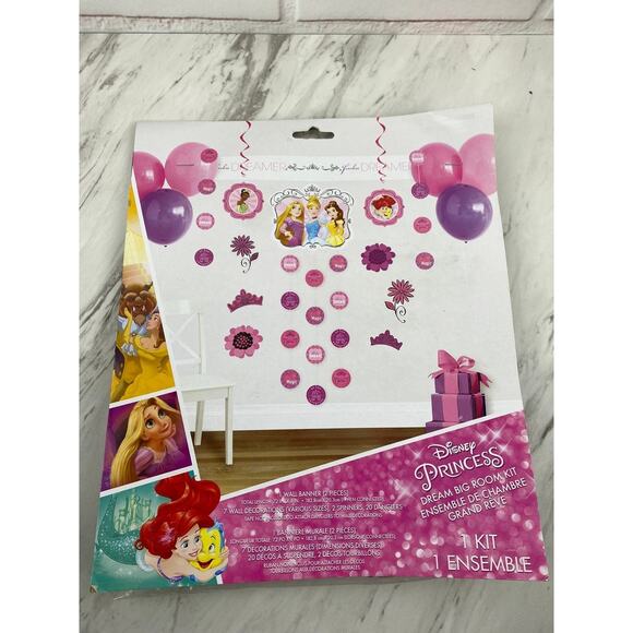 Disney Princess Birthday Party Room Decorating Kit, 30pc NEW - Picture 1 of 4